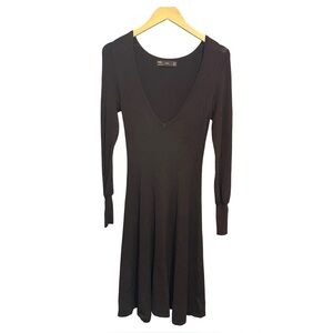 brown sweater dress zara Zara Off The Shoulder Sweater Mini Dress